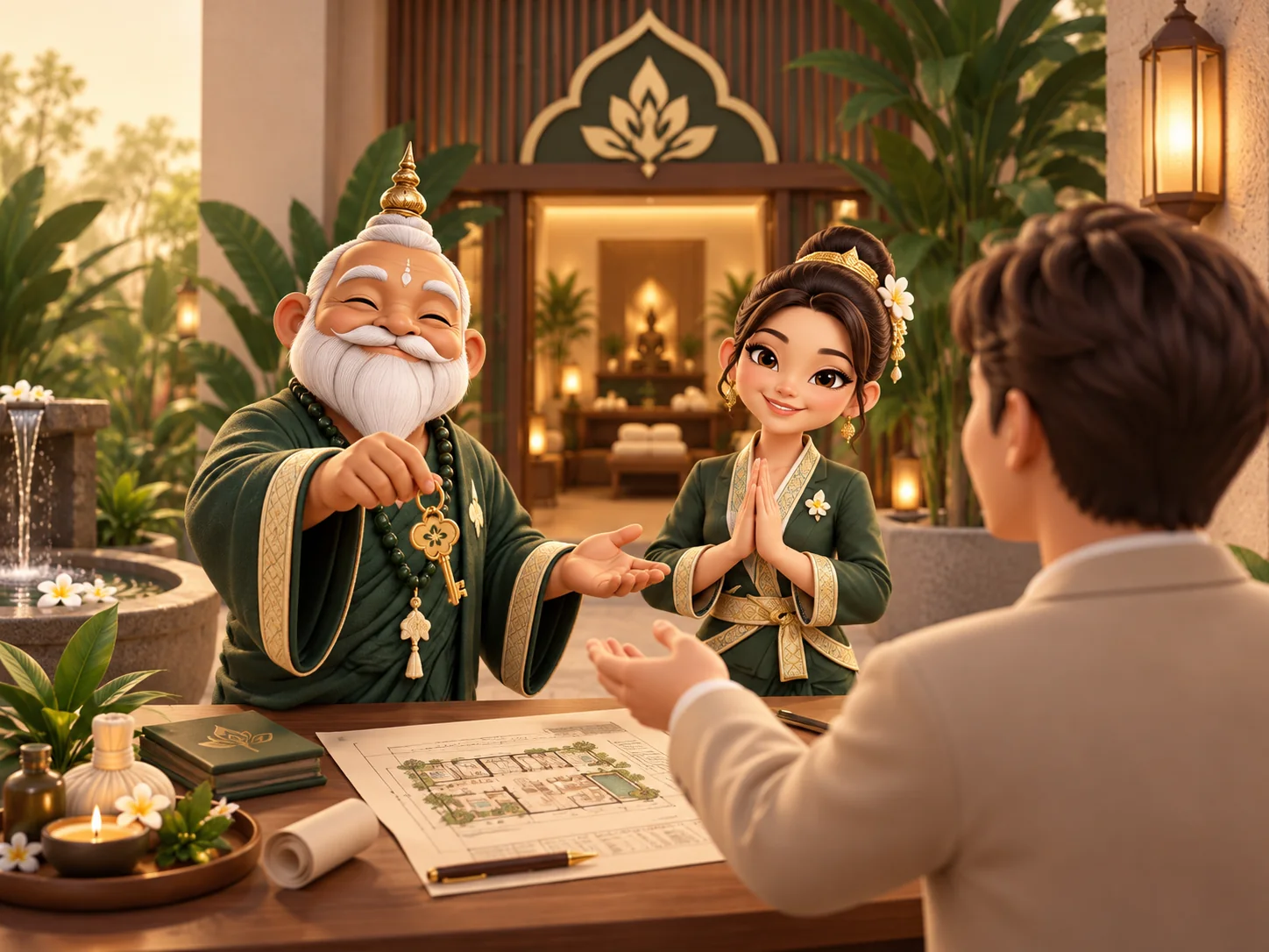 Тай и Мали передают ключ будущему партнёру GRANDTHAI